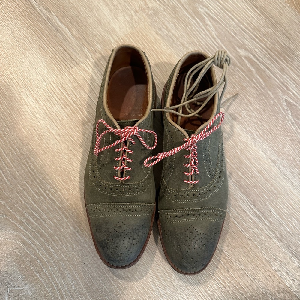 Allen Edmonds Olive Rush Street Dainite Soles